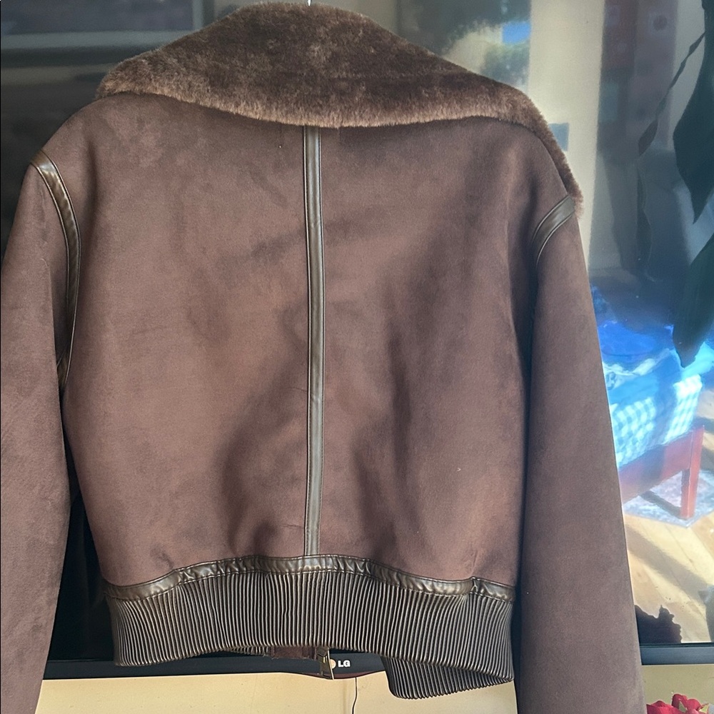 Jason Wu Brown Shearling Jacket - Picture 4 of 4